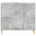 vidaXL Servírovacia skriňa Betónovo sivá 89 x 34,5 x 80 cm