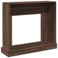 vidaXL Obloženie krbu hnedý dub 100x30x87,5 cm kompozitné drevo