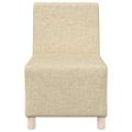 vidaXL Bezrúčková modulárna sofa jednotka 3 ks Krémová látka