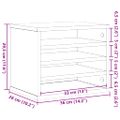 vidaXL Organizér na pult Staré drevo 36 x 26 x 29,5 cm