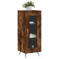 vidaXL Komoda dymový dub 34,5x34x90 cm spracované drevo