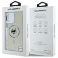 Puzdro Karl Lagerfeld pre iPhone 16 Pro Max 6,9" KLHMP16XHLSCHH biela Hard IML Metal Choupette Head MagSafe