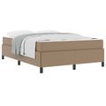 vidaXL Rám postele s matracmi Kapučínová 140 x 190 cm látka