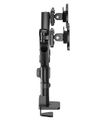 Neomounts DS65S-950BL2 Neomounts NEXT One SL Desk Mount, double display, sliding VESA (topfix clamp/grommet), black Držák, VESA, stolní, pro 2 ploché/zakrivené monitory, úhloprícka 24–34", náklon 140°, otácení 180°, rotace 180°, nosnost 22kg, ce