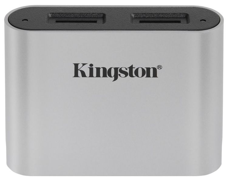 KINGSTON USB3.2 Gen1 Workflow Dual-Slot microSDHC/SDXC UHS-II čítačka kariet Čítačka pamäťových kariet, externá, USB 3.2 Gen1, microSDHC, microSDXC, UHS-II, 2 sloty