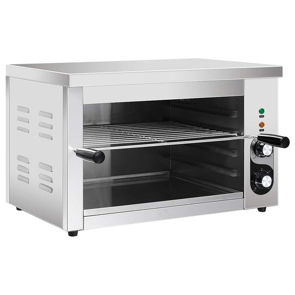 vidaXL Elektrický gastro salamander gril, nehrdzavejúca oceľ 3000 W