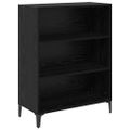 vidaXL Highboard Čierny dub 69,5 x 34 x 180 cm Kompozitné drevo