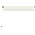 vidaXL Automatická zaťahovacia markíza 300x250 cm krémová