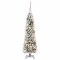 vidaXL Umelý vianočný stromček Biela 120 cm PVC, kov a plast