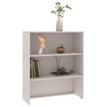 vidaXL Nadstavec na komodu HAMAR, biely 85x35x100 cm, borovica