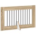 vidaXL Skladacia psia brána so stojanmi 2 ks Dub sonoma 200,5 cm