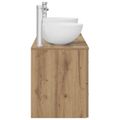 vidaXL Set kabinetov do kúpeľne 3 ks Dub artisan 49,5 x 41 x 64,5 cm