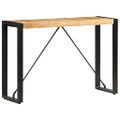 vidaXL Konzolový stolík 110x35x76 cm mangovníkový masív