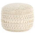 vidaXL Ručne vyrobená taburetka macrame 45x30 cm, bavlna