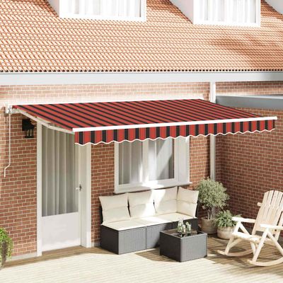 vidaXL Rám markízy Oranžová a Čierna 350 x 200 cm