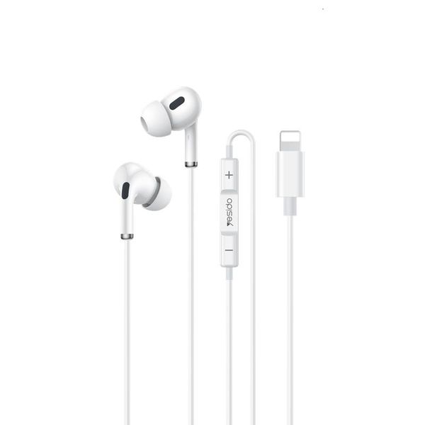 Yesido in-ear phones YH52 lightning 120CM white