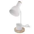 Stolná lampa EMOS Z7640W POPPY s žiarovkou E27, biela