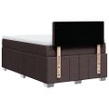 vidaXL Boxspring posteľ s matracom tmavohnedá 120x190 cm látka