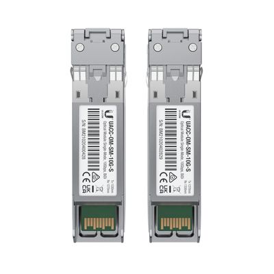Ubiquiti UACC-OM-SM-10G-S-20 -  10G SFP+, SM Module, BiDi, Simplex LC UPC, 20-Pack