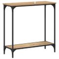 vidaXL Konzolový stôl dub artisan 75 x 30.5 x 75 cm Kompozitné drevo