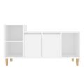 vidaXL TV skrinka biela 100x35x55 cm spracované drevo