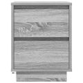 vidaXL Nočné skrinky s LED osvetlením 2 ks Sivá Sonoma 38x34x50 cm