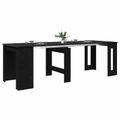 vidaXL Jedálenský stôl 240 x 85 x 75 cm Kompozitné drevo Čierny dub