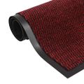 vidaXL Rohožky pred dvere 2 ks červené 120x180 cm obdĺžnikové všívané