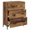 vidaXL Servírovacia skriňa Staré drevo 69,5 x 34 x 90 cm