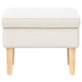 vidaXL Taburetka Krémová 55 x 35 x 41 cm Bouclé