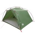 vidaXL Tunelový stan 4-miestny Zelená 185T Polyester s PU náterom