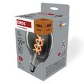 LED žiarovka DECO SMOKED G125 / E27 / 4,5 W (19 W) / 180 lm / flame