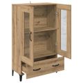 vidaXL Highboard Remeselný dub 70 x 31 x 115 cm