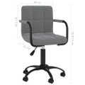 vidaXL Otočné jedálenské stoličky 4 ks tmavosivé zamatové