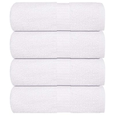 vidaXL Uteráky pre hostí FROGN 4 ks biele 30x50 cm 360 g/m²