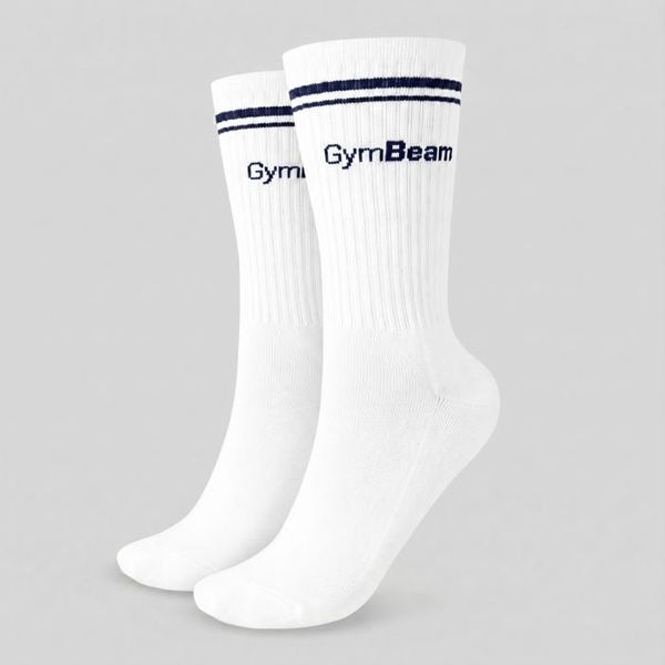 Ponožky Crew White - GymBeam, veľkosť XL