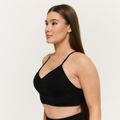 Bezšvová športová podprsenka Sculpt Black- GymBeam, veľkosť XL