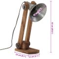 vidaXL Stolová lampa 25 W starožitná strieborná 23x13x52 cm E27