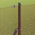 vidaXL Zvarený drôtený plot 1000 x 150 cm Červená