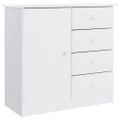 vidaXL Komoda ALTA biela 77x35x73 cm borovicový masív