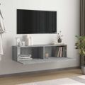 vidaXL TV nástenná skrinka sivá sonoma 120x30x30 cm spracované drevo
