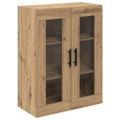 vidaXL Highboard 2 ks Remeselný dub 69,5 x 34 x 180 cm