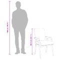 vidaXL Jedálenské stoličky s vankúšmi 2 ks, hnedé, masívne drevo, guma