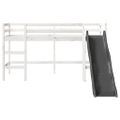 vidaXL Detská vyvýšená posteľ bez matraca biela 80x200 cm borovica