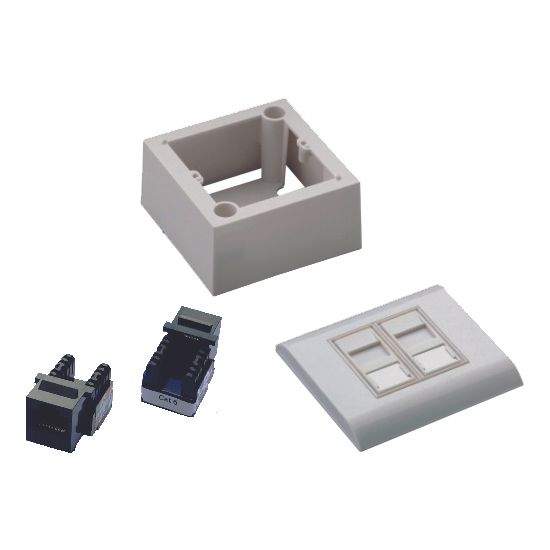 DATACOM UTP 2xRJ45 zásuvka Cat6 (pod aj nad omietku)