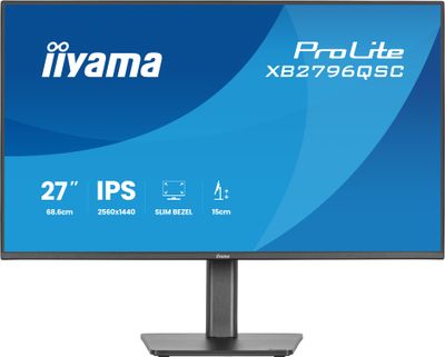 iiyama ProLite/XB2796QSC-B1/27''/IPS/QHD/75Hz/4ms/Čierna/3R