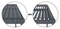Bioklimatická pergola G21 Austin Premium 6x3 m, antracitová hliníková