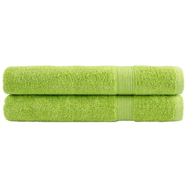 vidaXL Prémiové uteráky do sauny SOLUND 2ks jablkové 80x200cm 600 g/m2