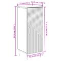 vidaXL Servírovacia skriňa Biela 33 x 34,5 x 89,5 cm Kompozitné drevo