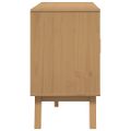 vidaXL Komoda OLDEN, bielo hnedá 114x43x73,5 cm, borovicový masív